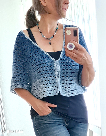 Bolero, Shrug, Cardigan "Kassandra" – Crochet Pattern