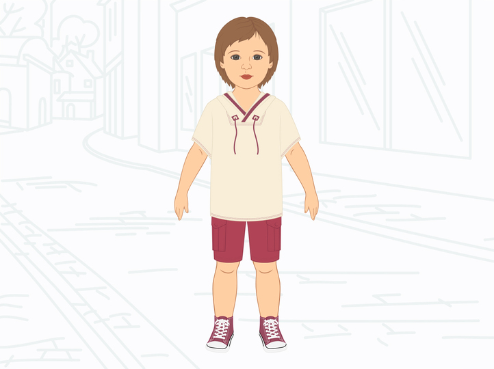 Sommerkleidung für Papierpuppenjungen – Bastelanleitung und Druckvorlagen