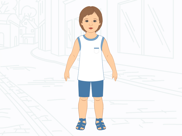 Sommerkleidung für Papierpuppenjungen – Bastelanleitung und Druckvorlagen