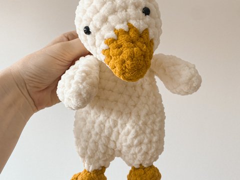 Gans Häkelanleitung. Schmusetier für Babys und Kleinkinder