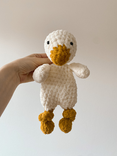 Gans Häkelanleitung. Schmusetier für Babys und Kleinkinder