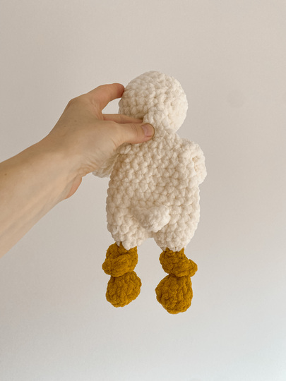 Gans Häkelanleitung. Schmusetier für Babys und Kleinkinder