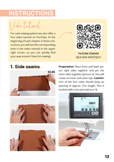 Sommertop Kostenloses Schnittmuster, Oberteil Jersey nähen, Einfach