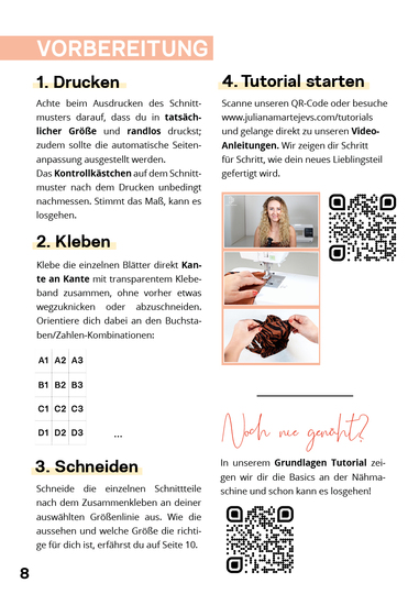 Sommertop Kostenloses Schnittmuster, Oberteil Jersey nähen, Einfach