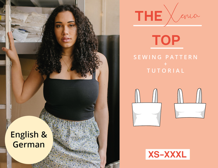 Summer Top Free Sewing Pattern, How to sew a simple jersey top, easy