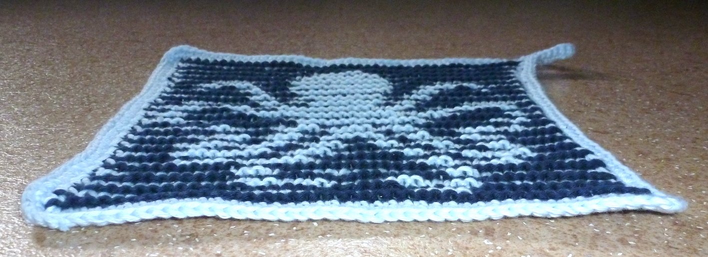 Oktopus - Schattenstrick-Tier z.B. für Topf- oder Spüllappen