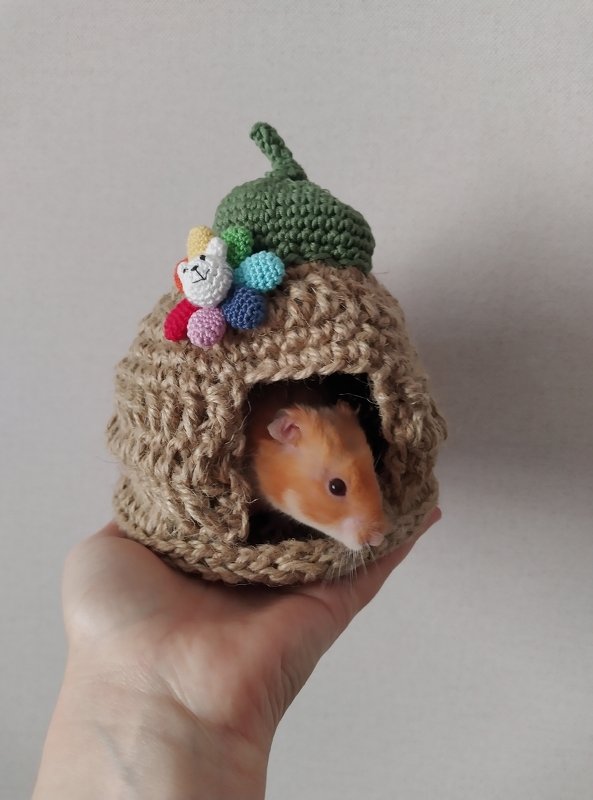 Jute hamster house - Jute-Hamsterhaus