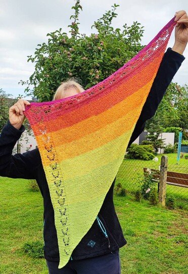 Häkelmuster: Dreieckstuch