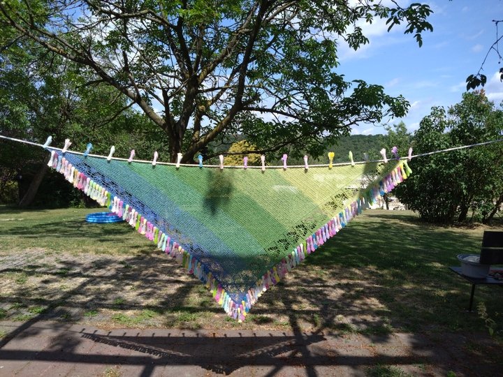 Häkelmuster: Dreieckstuch