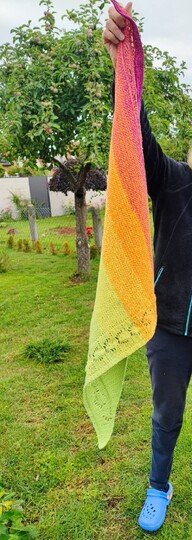 Häkelmuster: Dreieckstuch