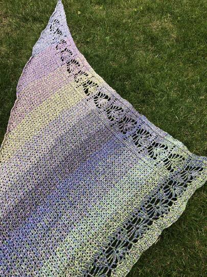 Häkelmuster: Dreieckstuch