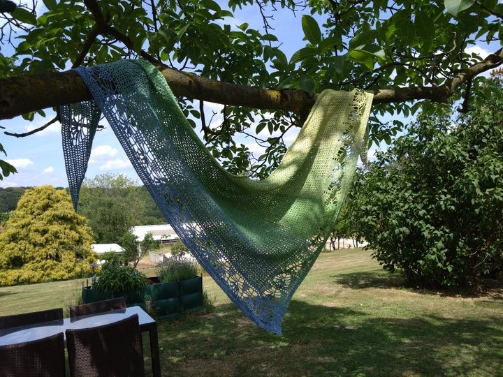 Häkelmuster: Dreieckstuch