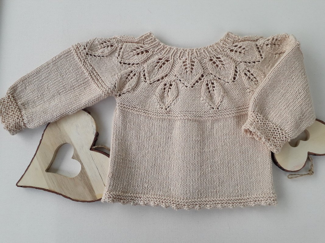 Strickanleitung Baby-/Kinderjacke in  2 Varianten und in 7 Größen, deutsch - Bild 4