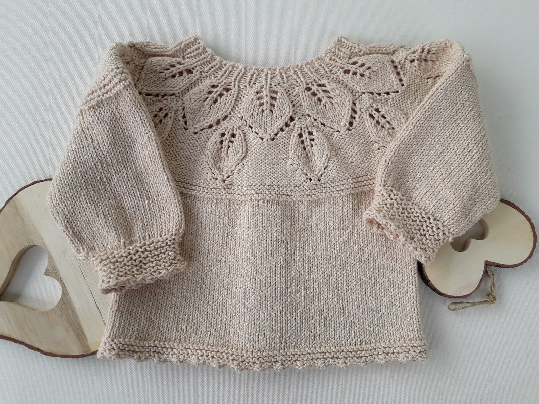 Strickanleitung Baby-/Kinderjacke in  2 Varianten und in 7 Größen, deutsch - Bild 9