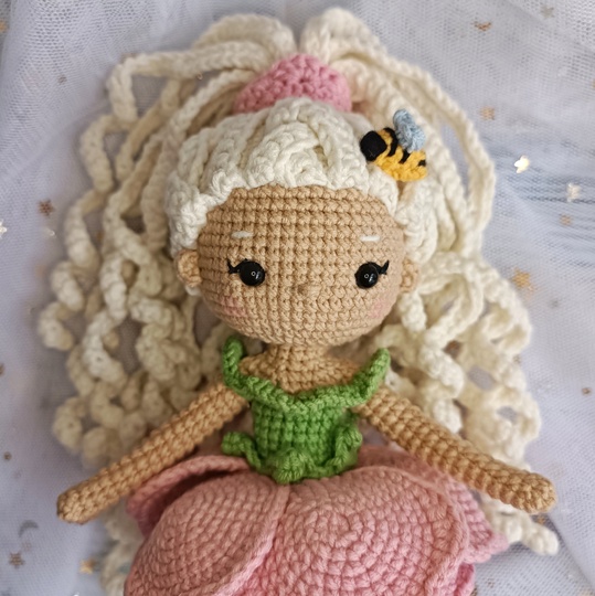 Häkelanleitung Puppe, Blumenfee Amigurumi