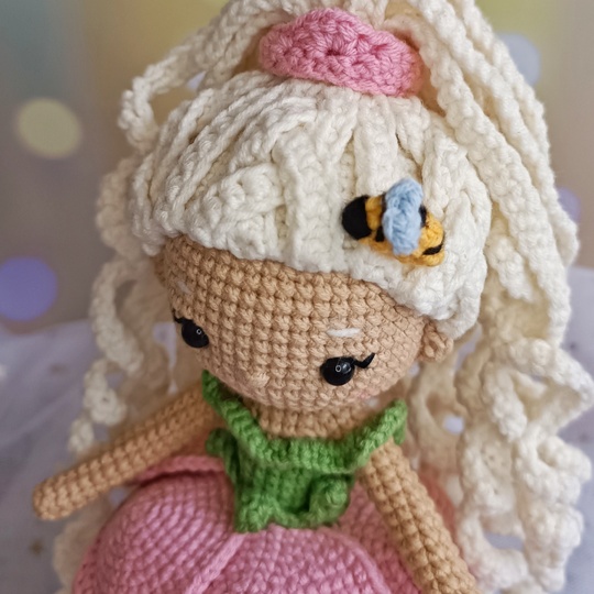 Häkelanleitung Puppe, Blumenfee Amigurumi