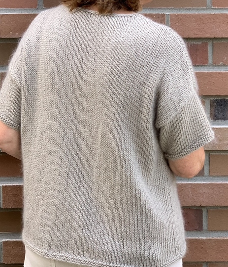 Strickanleitung Kurzarmpullover Sina Größe 36 – 46