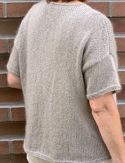 Strickanleitung Kurzarmpullover Sina Größe 36 – 46