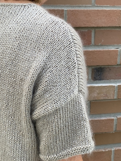 Strickanleitung Kurzarmpullover Sina Größe 36 – 46