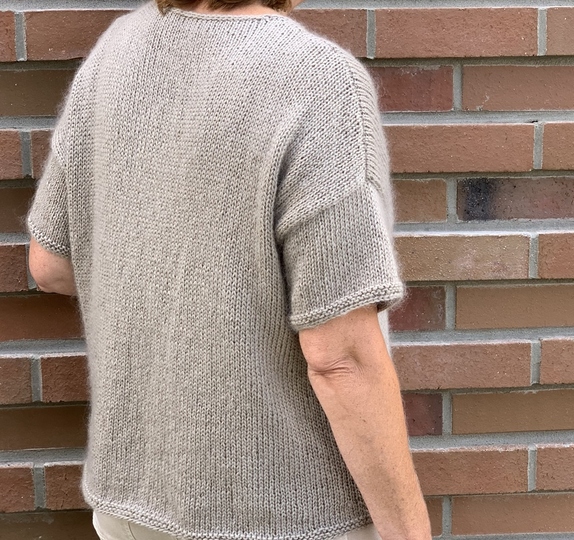 Strickanleitung Kurzarmpullover Sina Größe 36 – 46