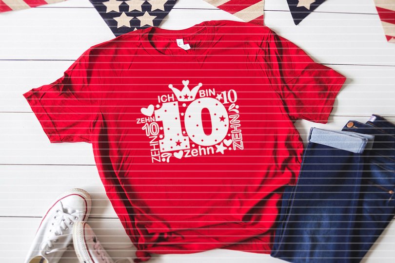 Zahl Zehn Plotterdatei SVG DXF