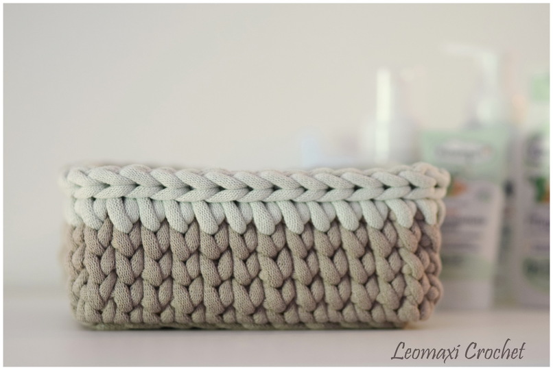 + JULIAN + Geschenkkorb Set häkeln, Häkelkörbe rechteckig mit erhöhten Rand