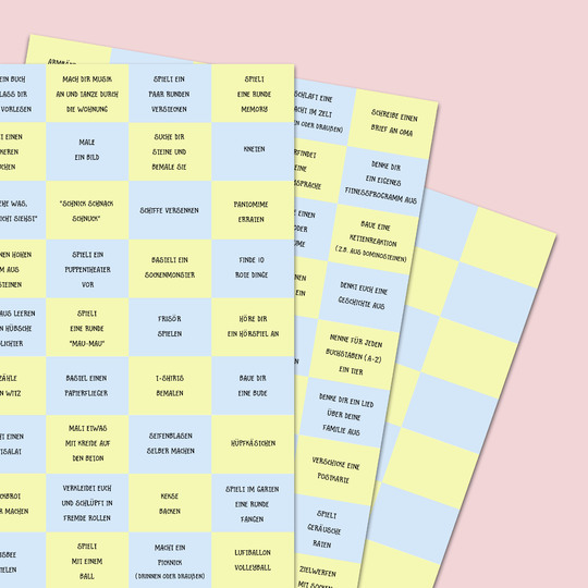 PDF 100 Ideen gegen Langeweile Kinder PDF Spiele Kinder Lose ziehen Kinder