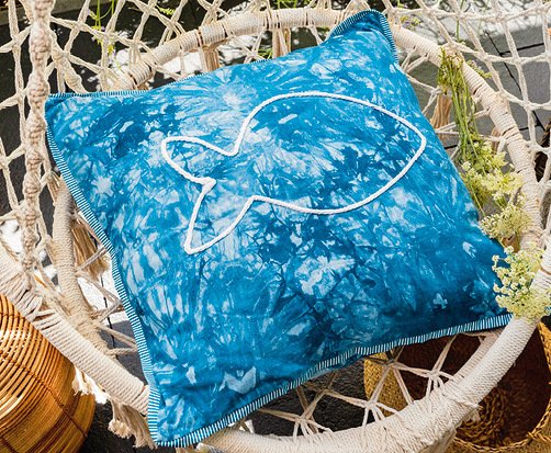 Wohn-Dekorationen mit Meeresflair, passende Shirts -genäht, gehäkelt, Makramee - Bild 8