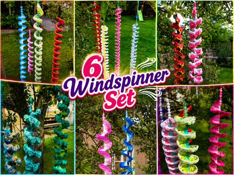 6 dekorative Windspinner - Häkelanleitung