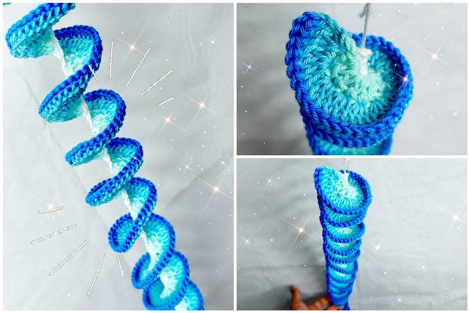 How I made a Crochet Wind Spinner  Wind spinners, Spiral crochet