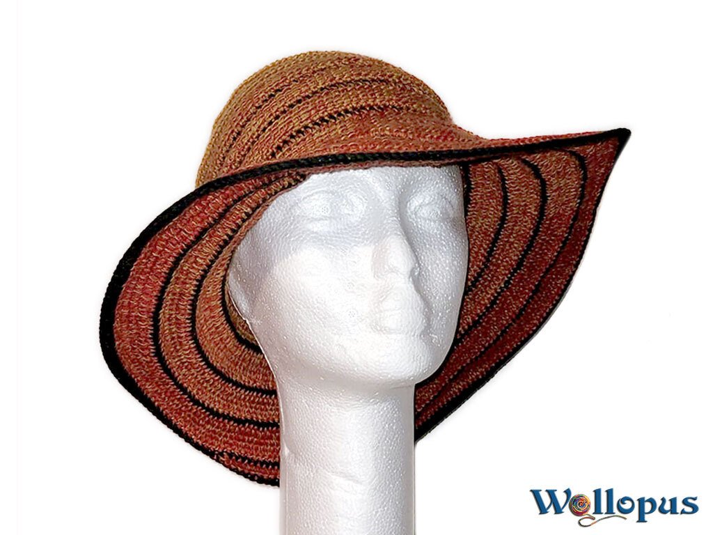 Spiralhut, tunesisch gehäkelt