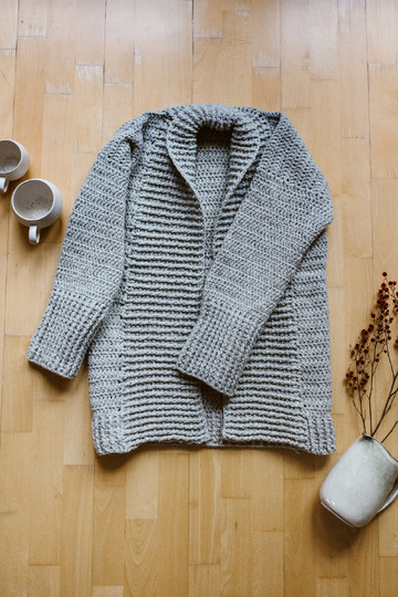 Häkel-Jacke "Taylor" mit Kragen Häkelanleitung // PDF Anleitung