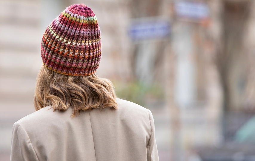 Mütze mit Herbstfarben und Missoni-Streifen Häkelanleitung // PDF-Anleitung