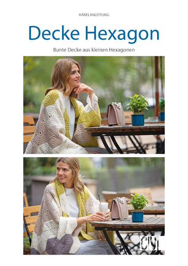 Hexagon Decke häkeln // PDF Anleitung für Anfänger geeignet