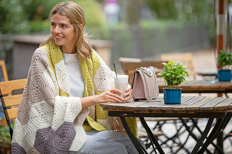 Hexagon Decke häkeln // PDF Anleitung für Anfänger geeignet