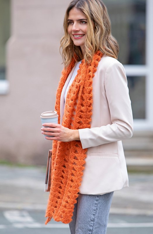 Federleichter Schal mit Muschelmuster Häkelanleitung // PDF-Anleitung - Bild 5