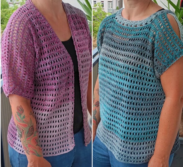 Häkelanleitung - Jäckchen und Cold-Shoulder-Top "Charmin"