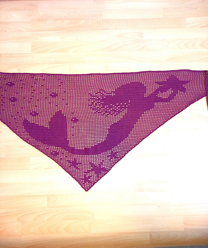 Triangular Shawl Mermaid
