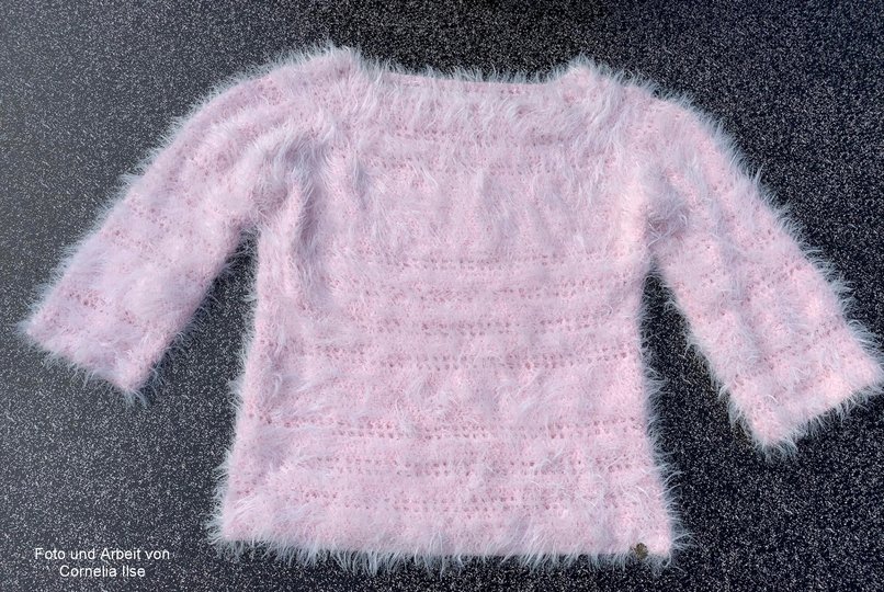 My Love - Boho Pullover mit Trompetenärmeln und Fransen