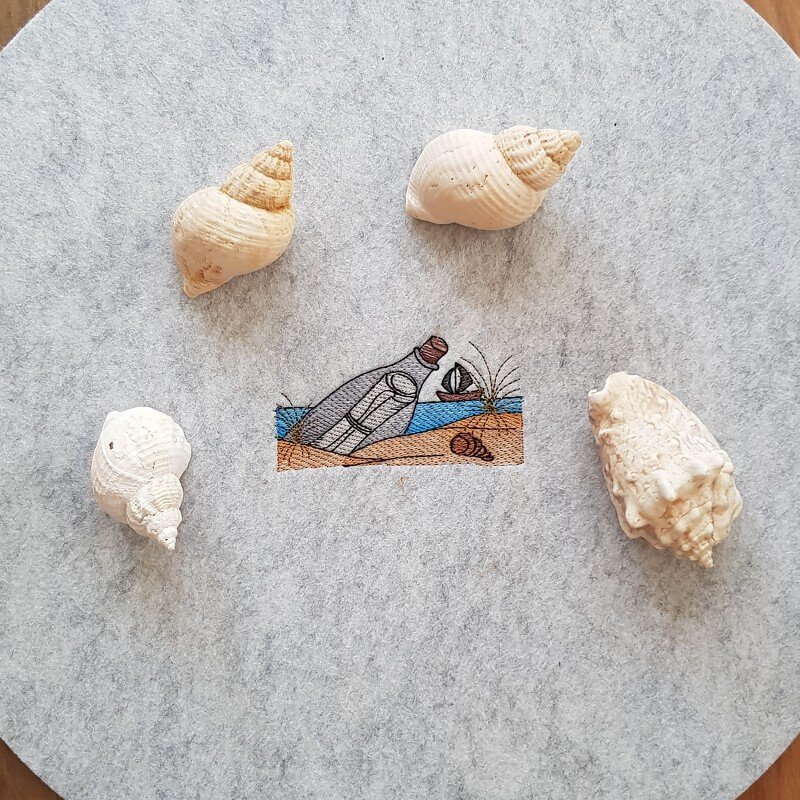 Stickdatei Flaschenpost - Bild 4