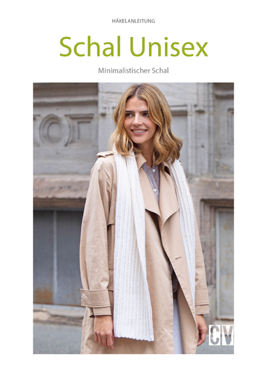 Minimalistischer Schal Unisex Häkelanleitung // PDF-Anleitung