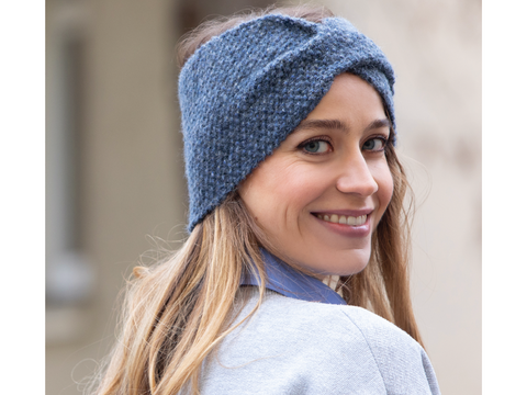 Breites Stirnband mit Twist Strickanleitung // PDF-Anleitung