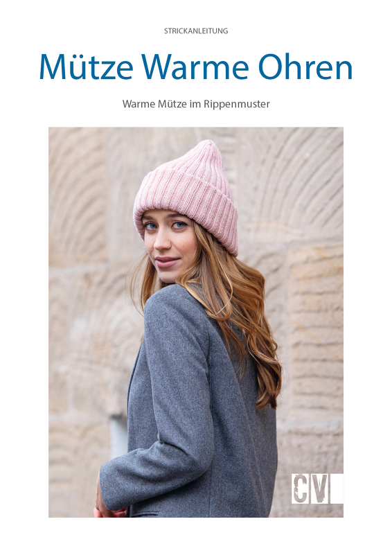 Warme Mütze im Rippenmuster Strickanleitung // PDF-Anleitung