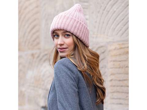 Warme Mütze im Rippenmuster Strickanleitung // PDF-Anleitung