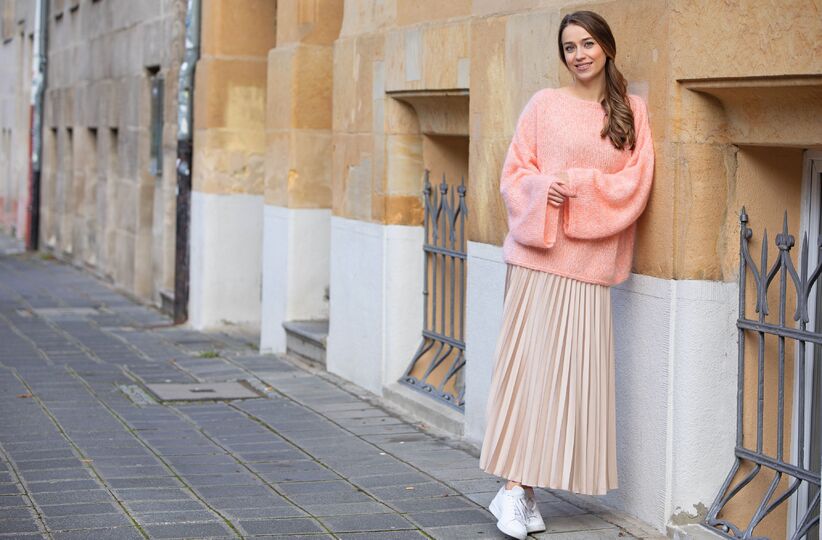 Federleichter Pullover "Sorbet" aus Mohairgarn Strickanleitung // PDF