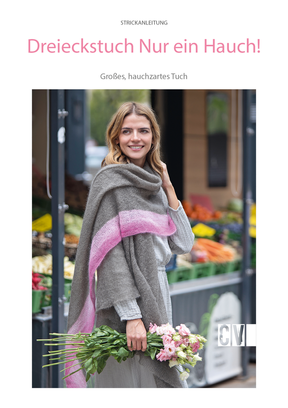 Großes, hauchzartes Dreieckstuch Strickanleitung // PDF-Anleitung