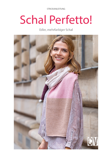 Edler, mehrfarbiger Schal "Perfetto!" Strickanleitung // PDF-Anleitung