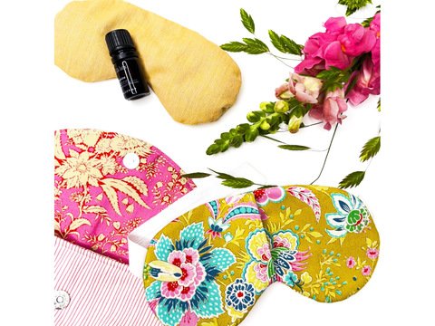 Augenmasken-Set, Schlafmaske - Maske, Füllkissen und Aufbewahrungstasche