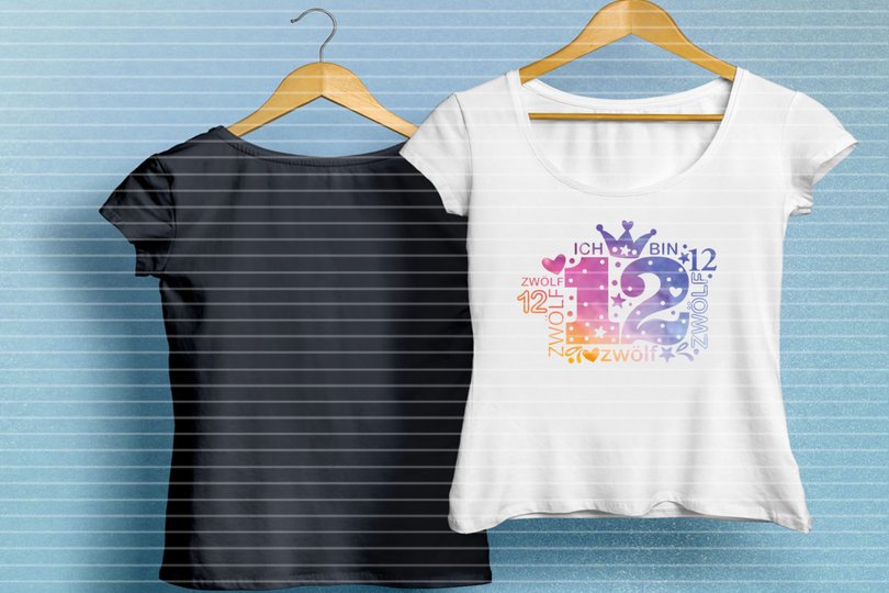 Zahl Zwölf Plotterdatei SVG DXF