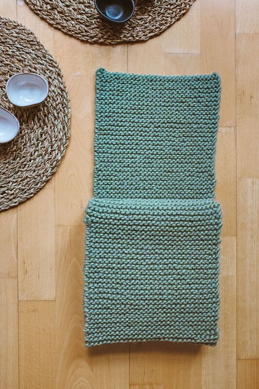 Einfacher Schal in einem frischen Mint Strickanleitung // PDF-Anleitung - Bild 2